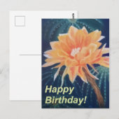 Oranje Bloem Briefkaart (Voorkant / Achterkant)