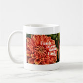 Oranje bloem / familie Dahlia Friends Koffiemok (Links)