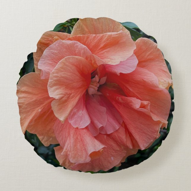 Oranje Bloem Foto Kussen (Voorkant)