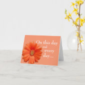 Oranje Bloem Geboortemoeder Kaart (Gele Bloem)