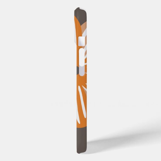 Oranje bloem gepersonaliseerde naam Case-Mate iPhone case (Achterkant / Links)