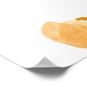 Oranje bloem Girl Eerste Heilige Communauteit Poster (Hoek)