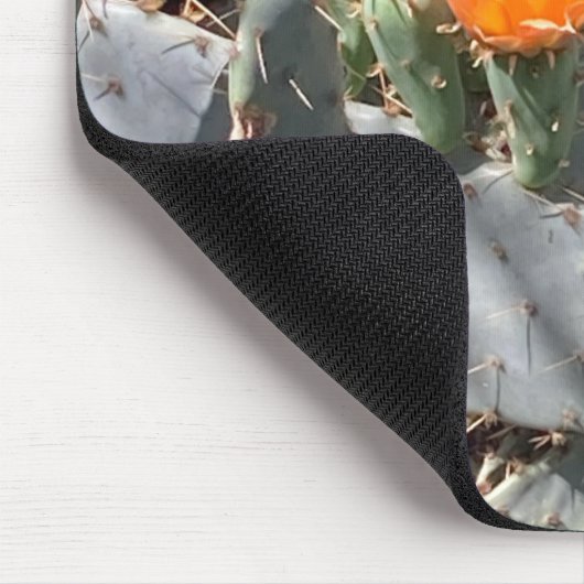 Oranje Bloem in een Cactus in Balboa Park Muismat (Hoek)