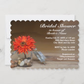 Oranje bloem in glazen pot Vrijgezellenfeest Kaart (Voorkant)