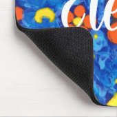 Oranje bloem in water muismat (Hoek)