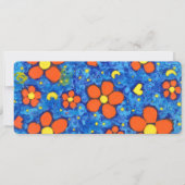 Oranje bloem in water platte Kaart (Voorkant)