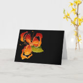 oranje bloem kaart (Gele Bloem)