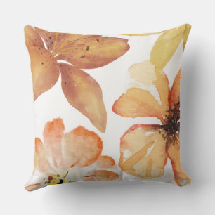 Oranje bloem kussen