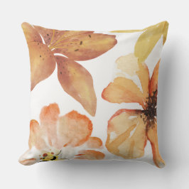 Oranje bloem kussen