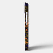 Oranje bloem tegen blad camouflagepatroon Case-Mate iPhone case (Achterkant / Links)