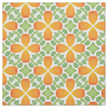Oranje bloembloembloembloemmozaïekretro 60s 70s