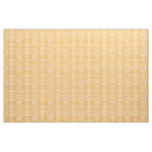 Oranje Bloemdamast Stof (Yard (91,4 cm))