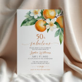 Oranje Bloemen 50 & Uitnodiging voor Verjaardag