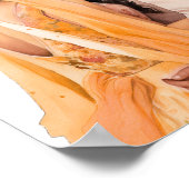 Oranje Bloemen Anand Karaj Bruiloft Welkomstbord Poster (Hoek)