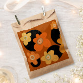 oranje bloemen bedankzakje (Geknipt)