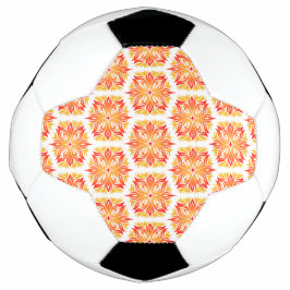 Oranje bloemen, bloemmotief, bloemmotief voetbal