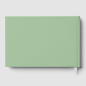 Oranje bloemen bruiloft thema gastenboek (Achterkant)