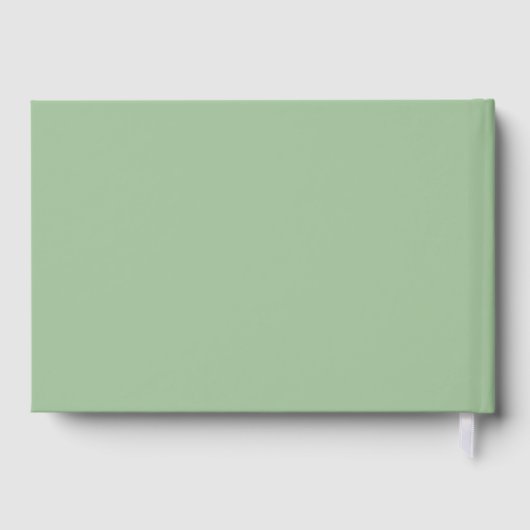 Oranje bloemen bruiloft thema gastenboek (Achterkant)