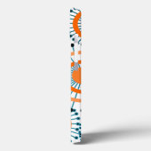 Oranje bloemen Case-Mate iPhone case (Achterkant / Links)
