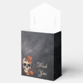 Oranje bloemen eenvoudig elegant dank u bedankdoosjes (Geopend)