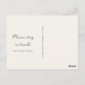  Oranje Bloemen en Groen We hebben Verplaatst Briefkaart (Achterkant)