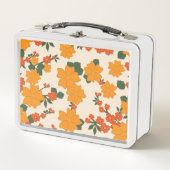 Oranje bloemen, flessenpatroon, patroon van bloeme (Voorkant)