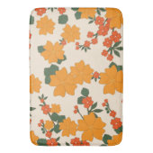 Oranje bloemen, flessenpatroon, patroon van bloeme badmat (Voorkant Verticaal)