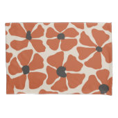 Oranje bloemen hand getekend patroon kussensloop (Voorkant)