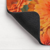 Oranje Bloemen Herfst Bloemen Seizoen Muismat (Hoek)