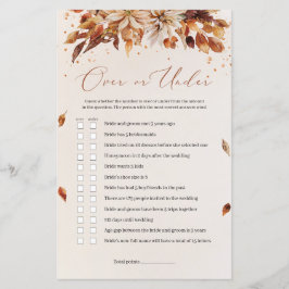 Oranje bloemen Herfst Floral Boho over of onder de