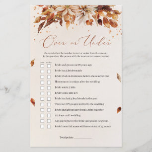 Oranje bloemen Herfst Floral Boho over of onder de