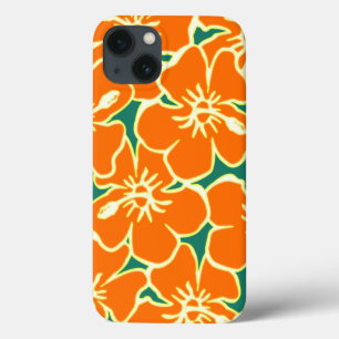 Oranje Bloemen Hibiscus Hawaiian Flowers Telefoon Case-Mate iPhone Case