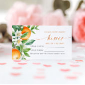 Oranje Bloemen Hoeveel Kussen Douche Game Card Plaatskaartje