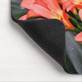 Oranje bloemen in bloei muismat (Hoek)