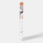 Oranje bloemen kippen Grunge Ink Blots Kind Case-Mate iPhone Case (Achterkant / Rechts)