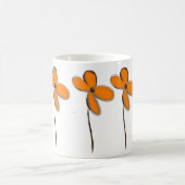 Oranje bloemen koffiemok (Center)