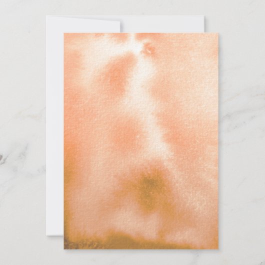 Oranje Bloemen Krans Boho Herfst Afstuderen Kaart (Achterkant)