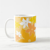 Oranje bloemen - Mok (Links)