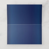  Oranje bloemen op Navy Blue Plaatskaartje (Binnenkant ongevouwen)