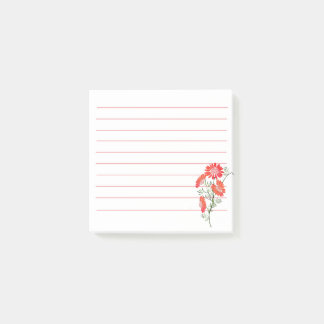 Oranje bloemen Post het Nota's Post-it® Notes
