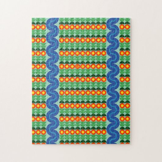 Oranje bloemen - Puzzle Legpuzzel (Verticaal)