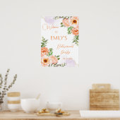 Oranje Bloemen Retirement Party Welkomstbord Poster (Keuken)