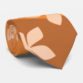 Oranje bloemen. Retro Floral Pattern. Stropdas (Opgerold)