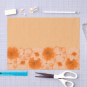 Oranje bloemen tissuepapier (Craft)