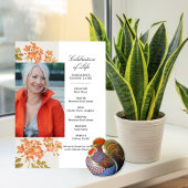 Oranje bloemen - Viering van het programma Life Fl Programmakaart