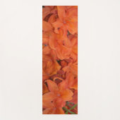 Oranje bloemen yogamat (Voorkant)