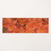 Oranje bloemen yogamat (Voorkant (horizontaal))