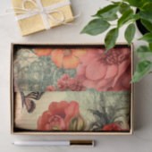 Oranje bloemenjunk Journal decoupage Tissuepapier (Geschenk)