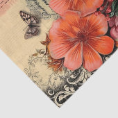 Oranje bloemenjunk Journal decoupage Tissuepapier (Detail)