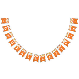 Oranje bloementekst graduatie party bunting FLAG Vlaggetjes